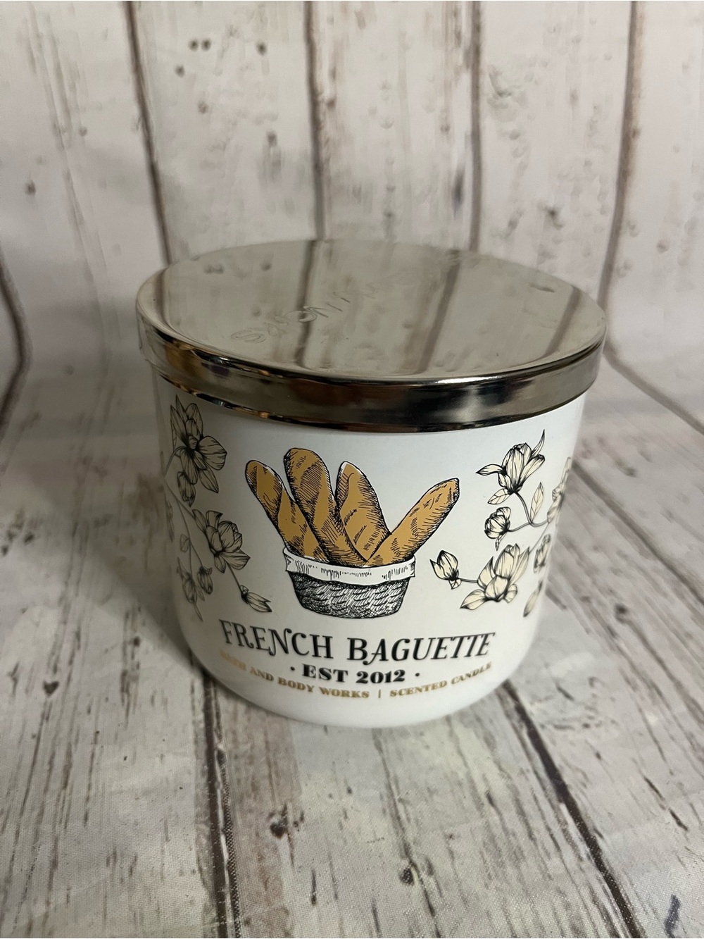 Bath & Body Works Candle French Baguette 3 Wick Bread Scented 14.5oz NEW